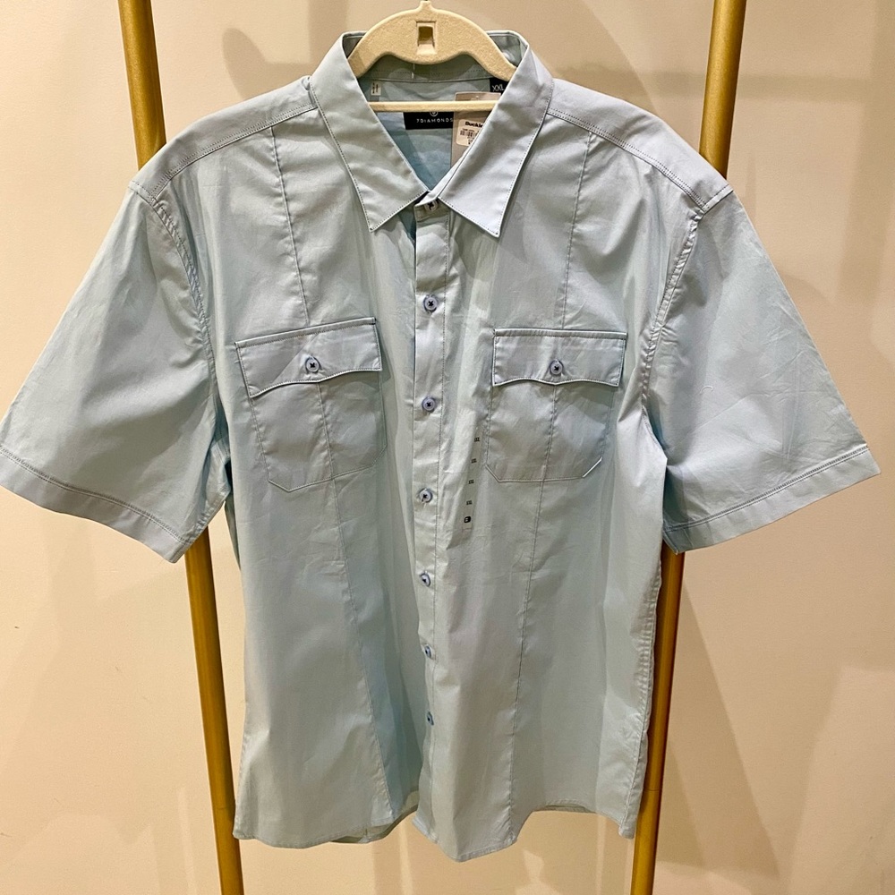 7 diamonds button down shirt NWT